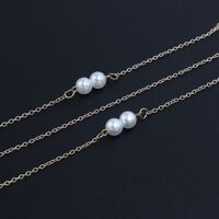 Metal non-slip chain, with pearls, for glasses and masks GL866