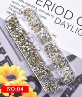 Набор страз с плоским дном для украшения оправ и очков, 13 видов комплектации