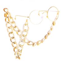 Metal non-slip chain, gold thick, for glasses and masks GL276