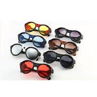 Plastic steampunk round sunglasses for men Elit 0046-EL