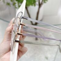 Оправа комбинированная (металл + TR90) с линзами Blue Ray Cut и флексами MAMO F93033