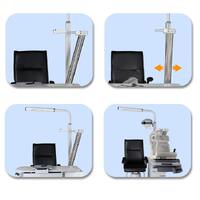 Ophthalmologist workstation, combined table + chair S-550B, tabletop 1020*480 mm