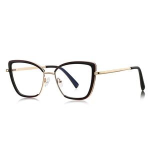 Оправа женская металлическая + пластик TR90, линзы-блюблокеры с защитой от ультрафиолета и синего света More FCS3152