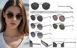 Polarized metal sunglasses for women Leke LK34027