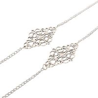 Silver-colored metal non-slip chain, for glasses and masks GL050
