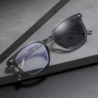 Photochromic plastic glasses with protection Blue Cut KY007变色平光