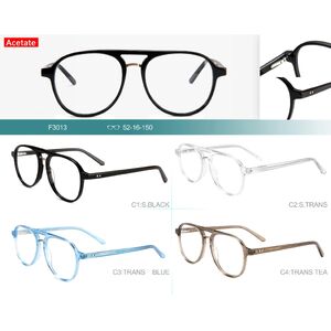 Acetate plastic frames for glasses with spring hinges Big City F3013
