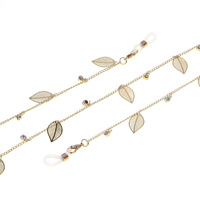 Металлическая цепочка для очков с декоративными элементами 