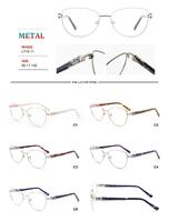 Metal frames for glasses with spring hinges Big City LF1611