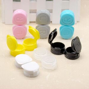 Contact lens case 100按扣双联