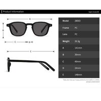 Plastic sunglasses in retro frame Elit 28003-EL