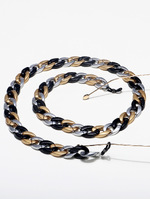 Stylish fashion glasses chain with large, medium and small pearls GL517