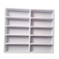 Планшет пластиковый внутрь шкафов и ящиков для демонстрации очков и оправ на 10 ячеек