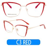 Combined frame (metal + TR90) or glasses with blue light protection, with spring hinges FA87070