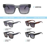 Plastic acetate frame polarized sunglasses WD5126