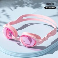 Swimming waterproof anti-fog goggles with earpugls, box, diopters from -1.50 to -6.00, YJ2017-YU