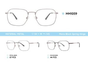 Оправа для очков металлическая мужская с флексом MM1059