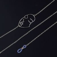 Металлическая нескользящая цепочка, с маской, для очков и масок GL894