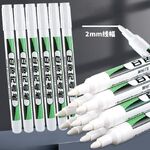 Маркер белый - масляная нестираемая быстросохнущая ручка для маркировки различных поверхностей