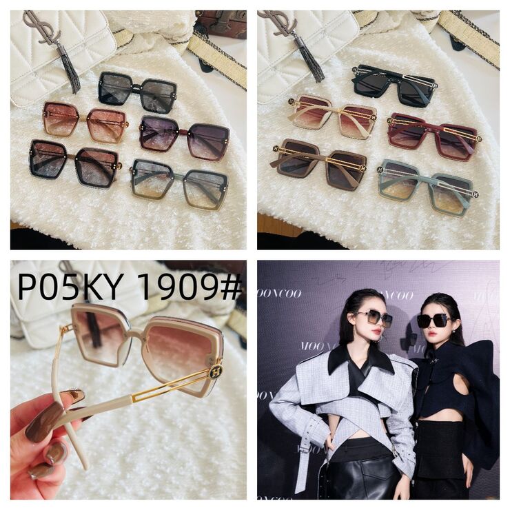 Polarized metal + TR90 sunglasses P05KY 1909