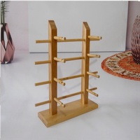 Подставка для очков деревянная настольная на 3/4/5/6/8/10/12 мест A-113