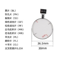 Lenses with a metal rim for trial lens set