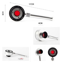 Клиновидная призма (призма Рисли) с красным фильтром Мэддокса FSK-JCJ портативная с металлической ручкой и в алюминиевой кейсе