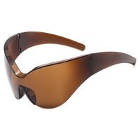Plastic rimless sunglasses W68193