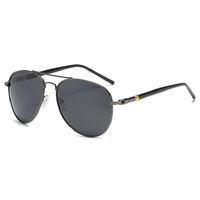 Polarized photochromic metal sunglasses KY209-2