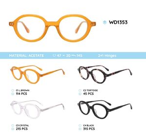 Plastic frames for glasses acetate material WD1353