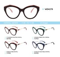 Plastic acetate eyeglasses frame for women WD4278