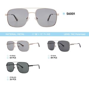 Metal frames polarized sunglasses S6001