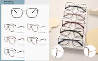 Plastic acetate frame for women, combined with metal Big City MF7784