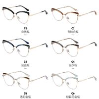 Combined frame (metal + TR90) or glasses with blue light protection, with spring hinges FA87274