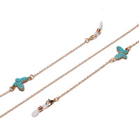 Металлическая цепочка для очков и масок с кулоном 