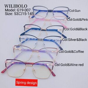Оправа металлическая ультратонкая женская с флексом Wilibolo G19-007