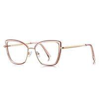 Metal + TR90 plastic Blue Blocker glasses frame for women with UV and blue light protection lenses More FCS3152