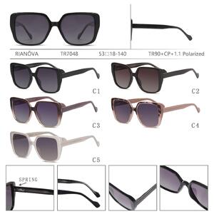 Polarized TR90+CP plastic sunglasses with spring hinges Rianova R7048