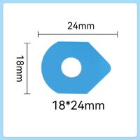 Lens blocking pads (Velcro, slippers, anti-slip pads), blue, PE, 1000 pieces, NY-0991