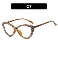 Plastic glasses with blue light protection for women 22029镶钻-PN