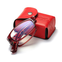 Plastic folding eyeglasses for reading KY013-F Blue ray cut, diopters from +1.00 to +4.00, PD62-64