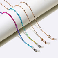 Set of two acrylic glasses chain transparent and shell GM054