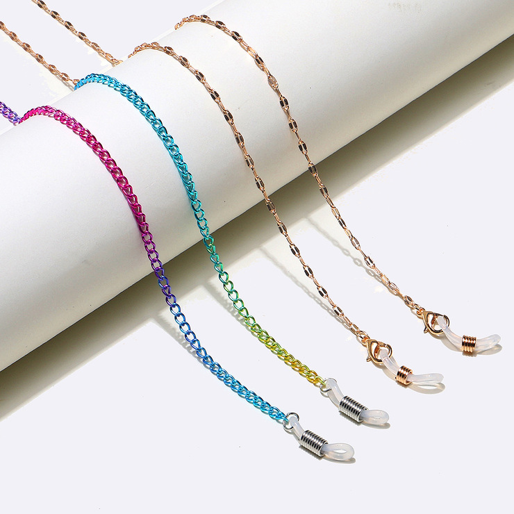 Set of two acrylic glasses chain transparent and shell GM054