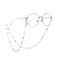 Metal non-slip chain, with colorful rhinestone, for glasses and masks GA083
