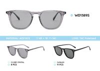 Acetate plastic frames polarized sunglasses WD1389S