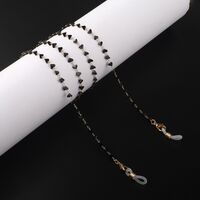 Gold-colored metal non-slip chain, with crystal, for glasses and masks GL720