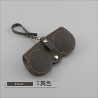 Genuine leather glasses case with microfiber lining ZY001