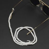 Metal non-slip chain, with pearls, for glasses and masks GL214