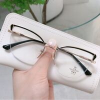 Оправа полуободковая комбинированная (металл + TR90) с линзами Blue Ray Cut и флексами MAMO F93028