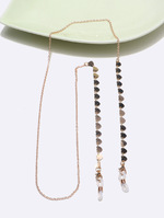 Цепочка для очков с жемчугом в виде сердца GL1341